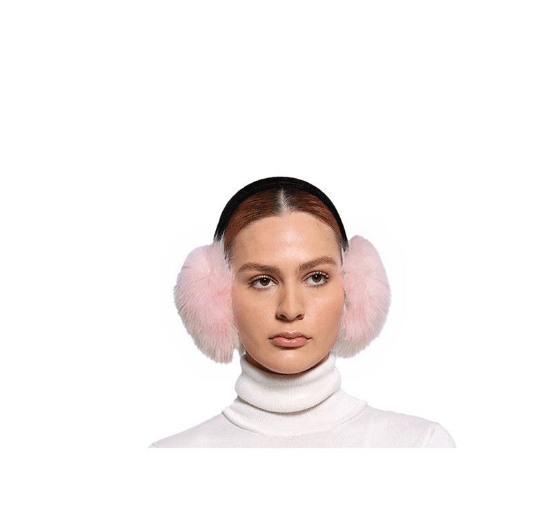 Dyed Fur Earmuffs in Assorted Colors