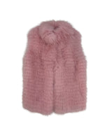 The Nina Stripped Fox Fur Vest