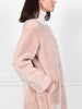 The Marilyn Reversible Belted Shearling Coat