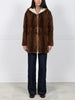 The Flurry Reversible Hooded Mink Coat