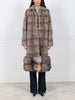 Mink Coat with Crystal Fox Peplum