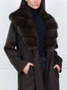Double Face Cashmere coat with Sable Collar