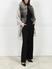 Fur Trim Fringed Stole