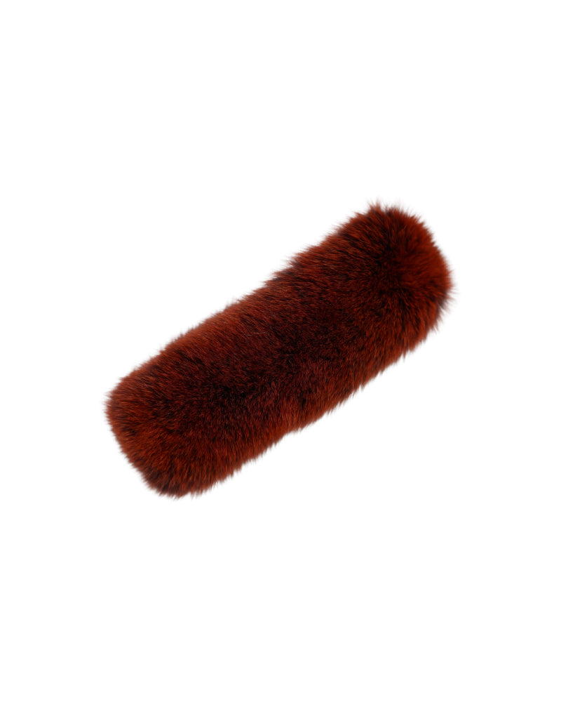 Smooth Fur Headband Convertible to a Scarf