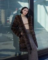 The Mia Sable Fur Storm Coat
