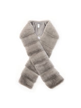 Long Cross Cut Mink Scarf