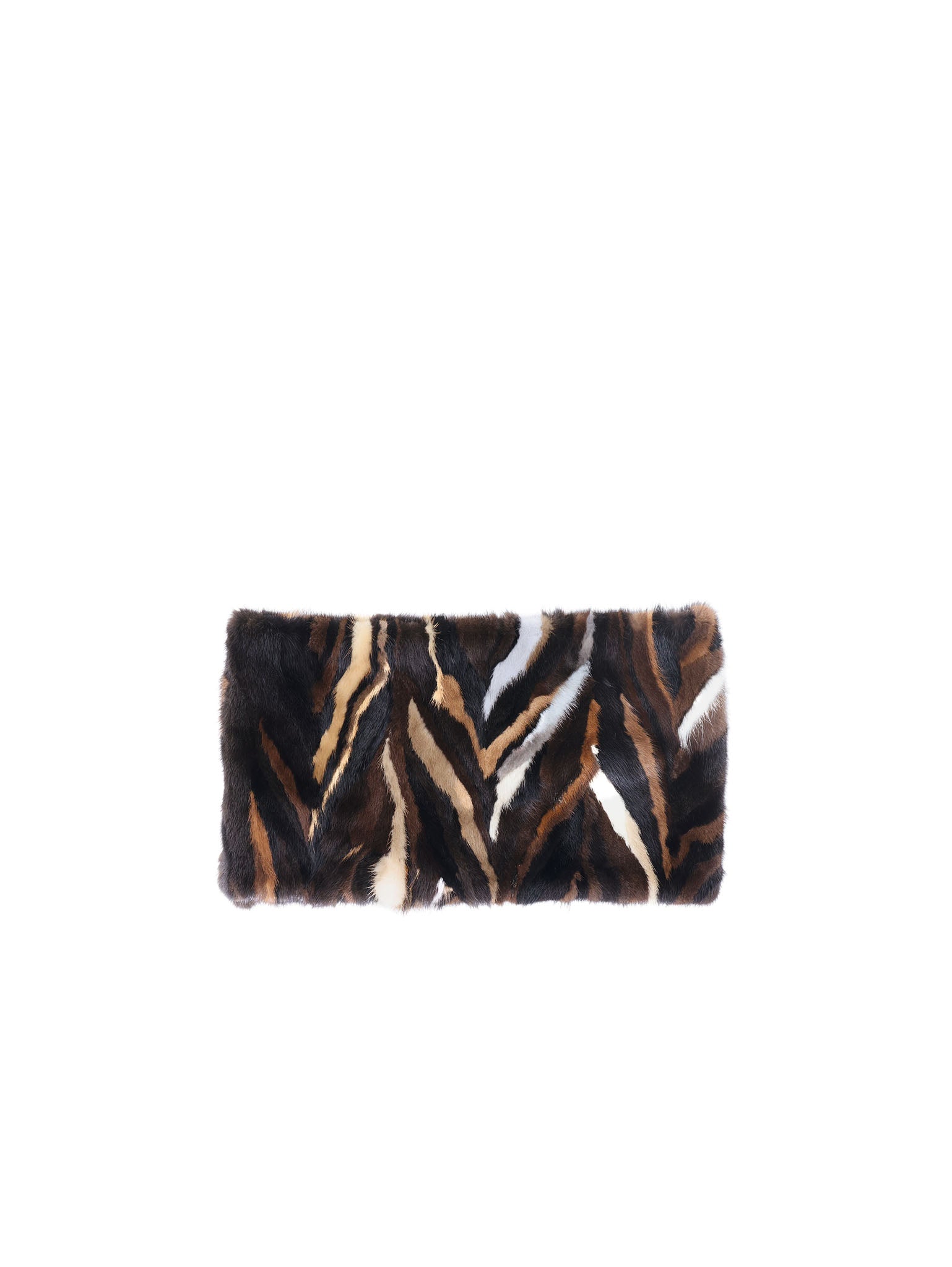 Upcycled Mink Fur Intarsia Neck Ring