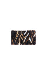 Upcycled Mink Fur Intarsia Neck Ring