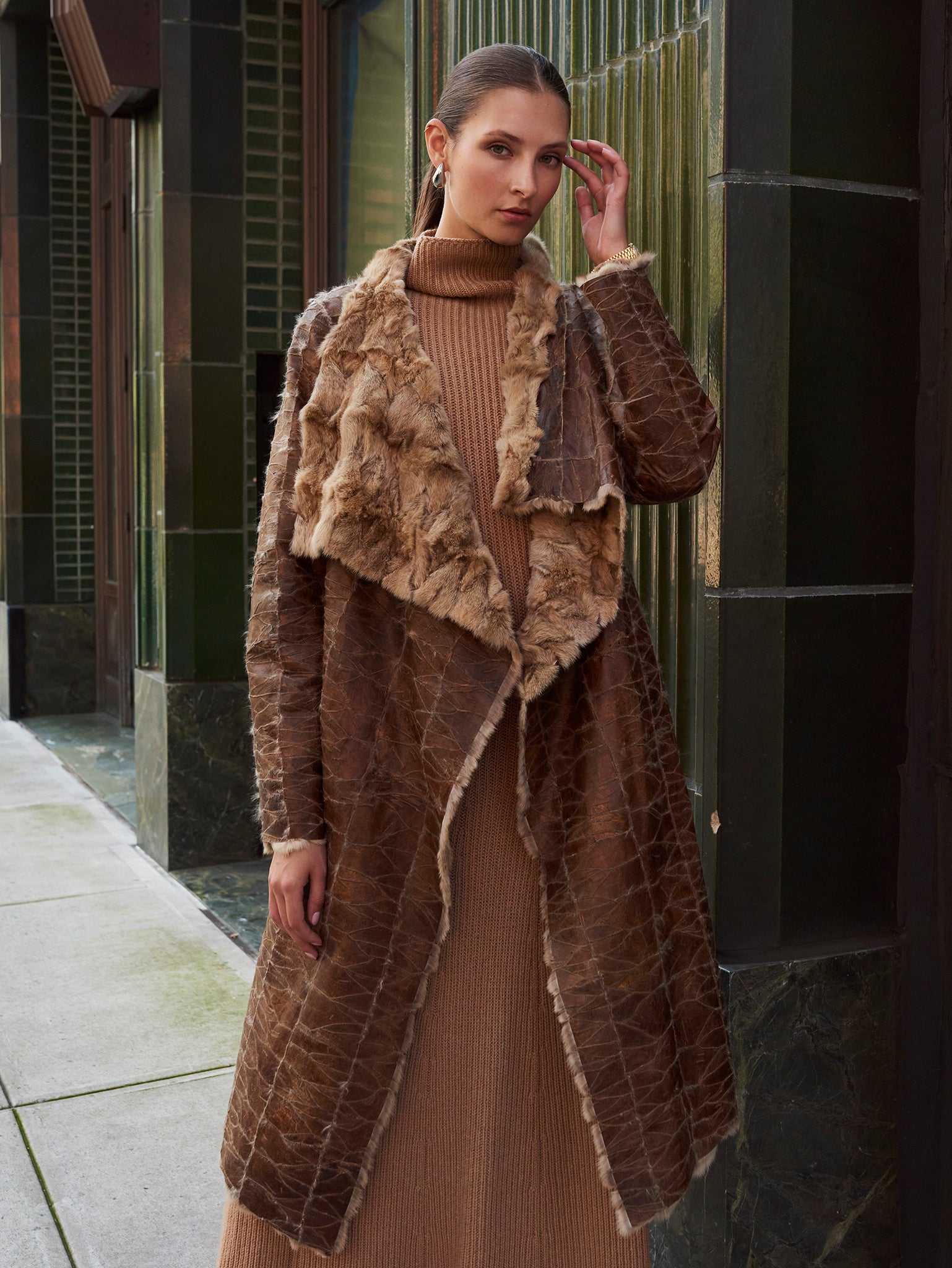The Willow Upcycled Sable Coat