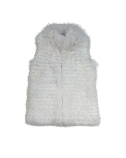 Stripped Fox Fur Vest