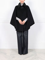 The Evelyn Cape with Mink Collar