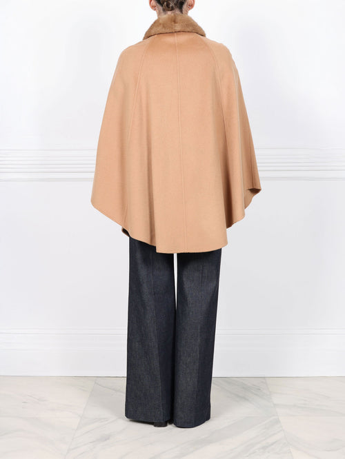 The Evelyn Cape with Mink Collar