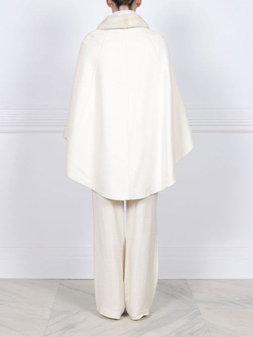 The Evelyn Cape with Mink Collar