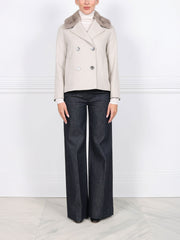The Helena Wool and Mink Fur Jacket