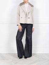 The Helena Wool and Mink Fur Peacoat