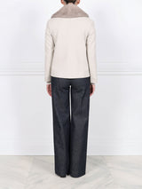 The Helena Wool and Mink Fur Peacoat