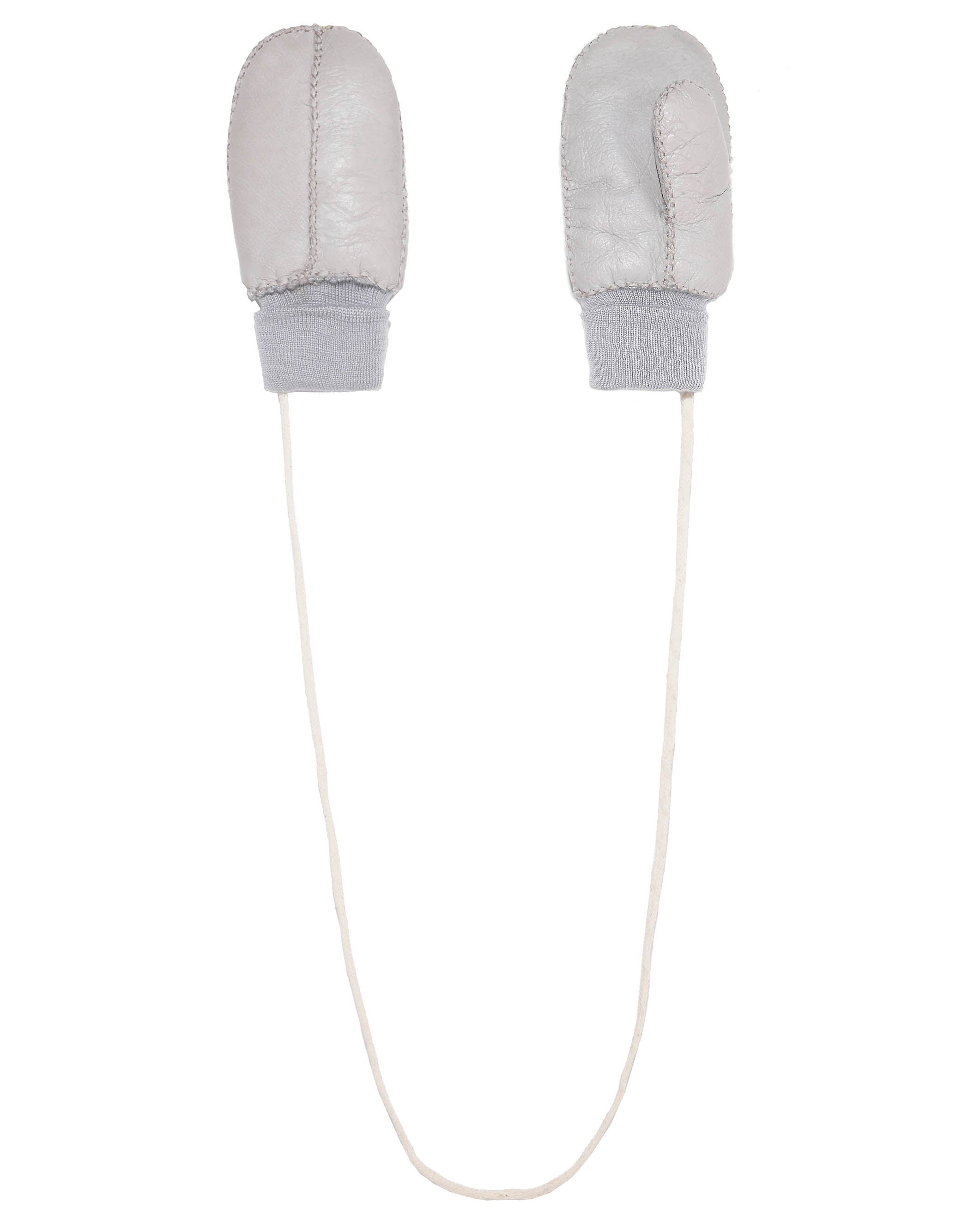 Children's/ Kids Shearling Mittens with String