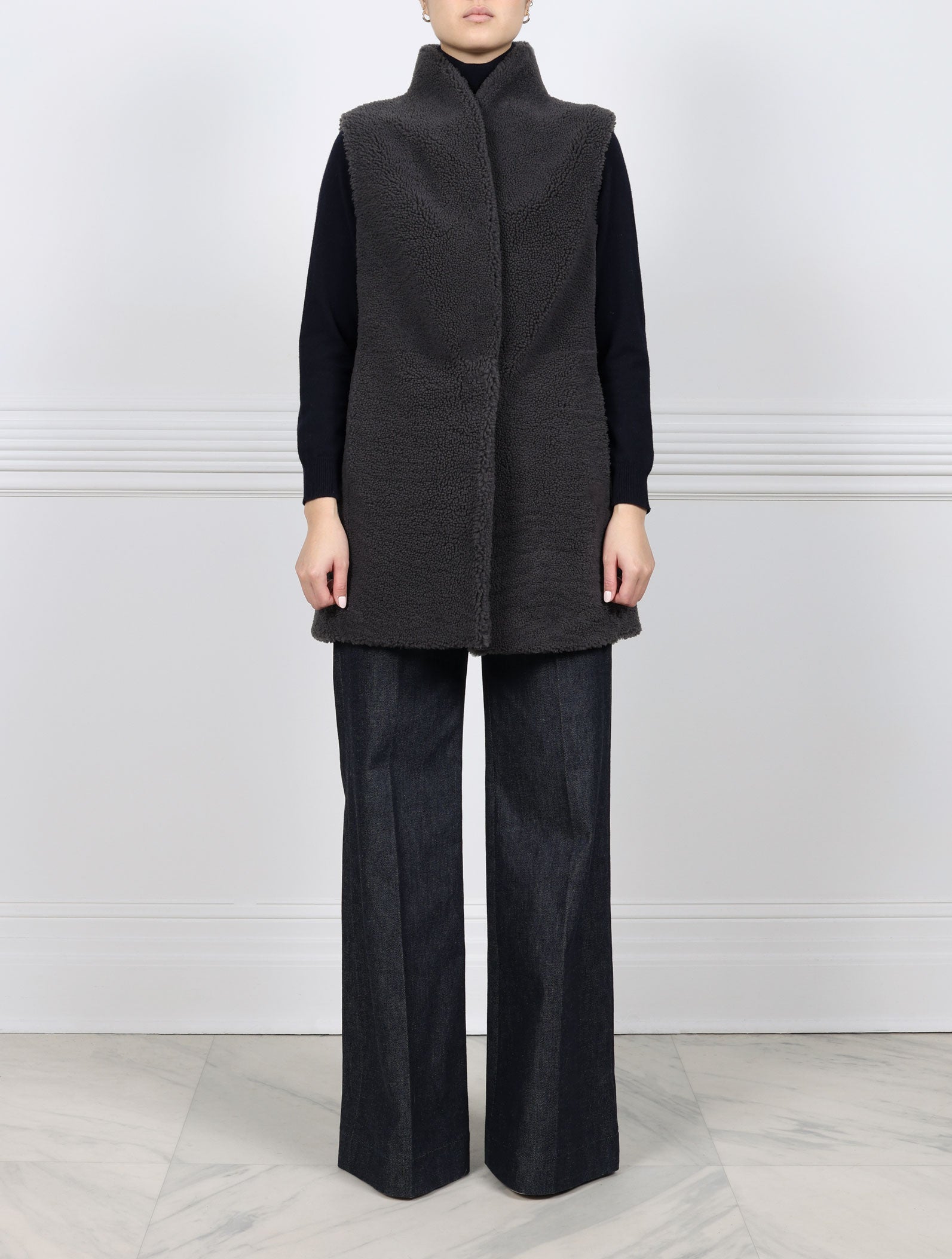 The Angelina Shearling Vest