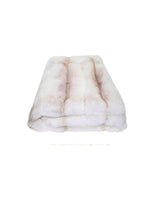 FOX FUR BLANKET LINED IN WOOL FLANNEL