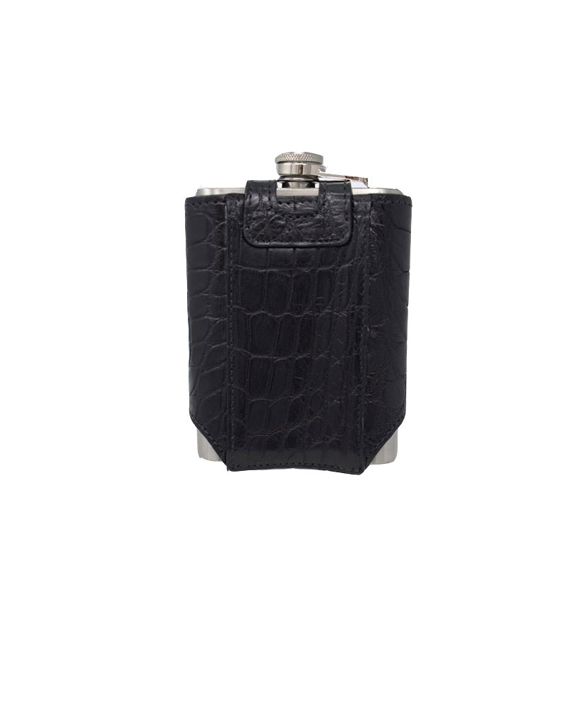 Alligator Leather Flask