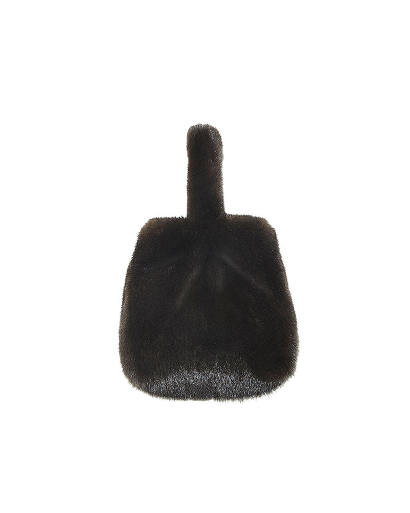 The Meow Mini Mink Fur Bag in Solid Colors
