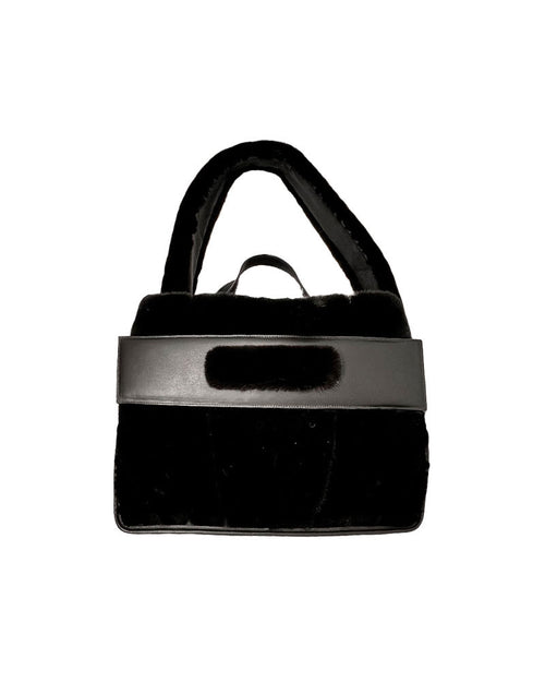 Blackglama Mink and Leather Tote