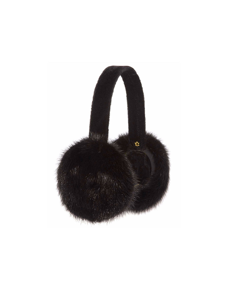 Mink Earmuffs in Black