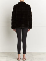 Mink Fur Jacket in Black