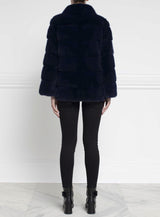 Mink Fur Jacket in Blue