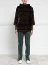 Mink Fur Pullover in Brown