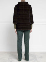 Mink Fur Pullover in Brown