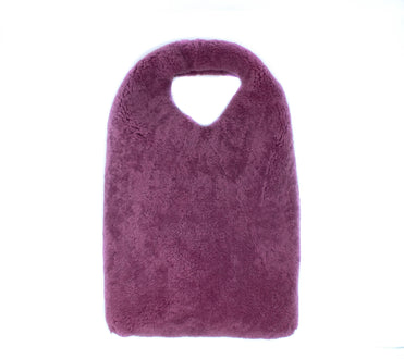 Curly Shearling Bag in Purple