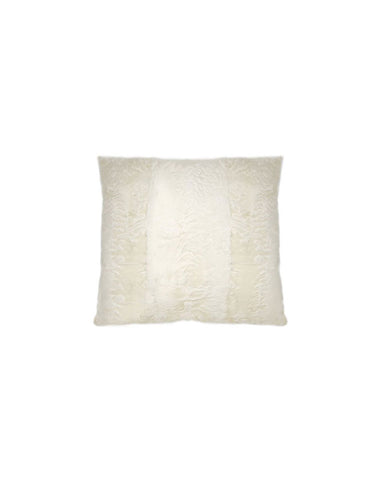 Double Sided Silky Lamb Pillow in Cream
