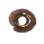 Fur Cuffs in Brown Color, Pologeorgis