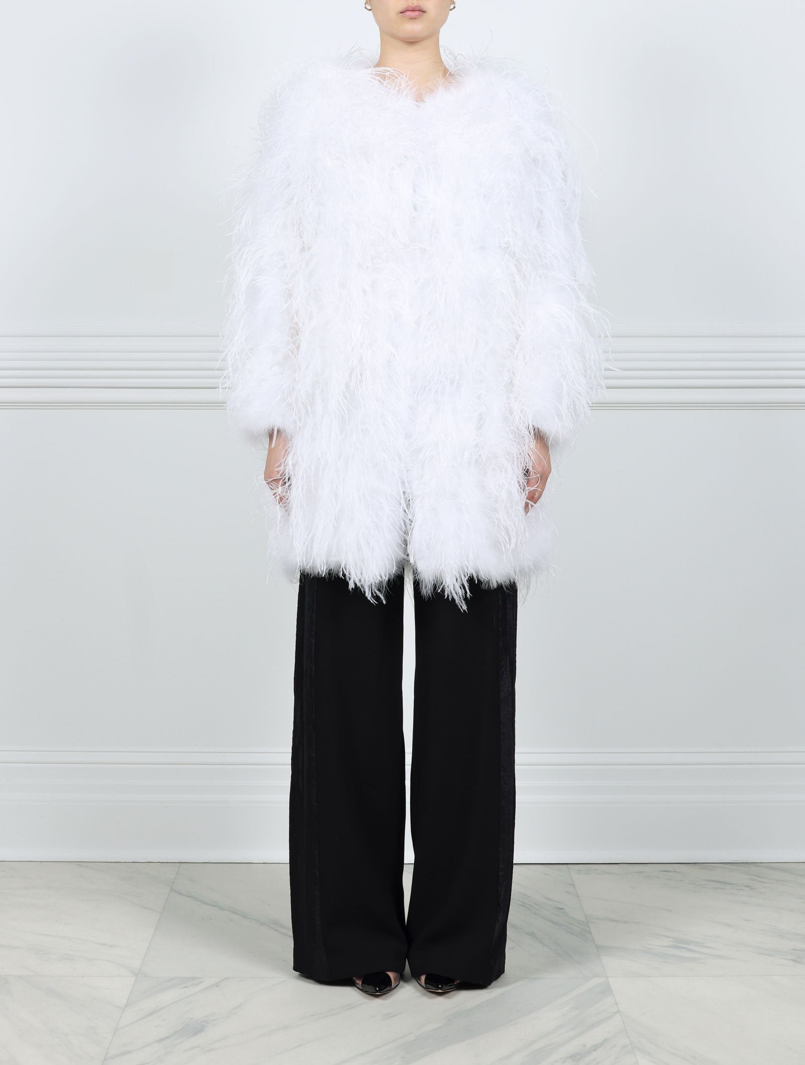 The Arya Feather Short Coat