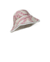 ZANDRA RHODES PRINTED IVORY SHEARLING HAT