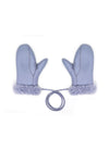 LAVENDER CURLY SHEARLING MITTENS