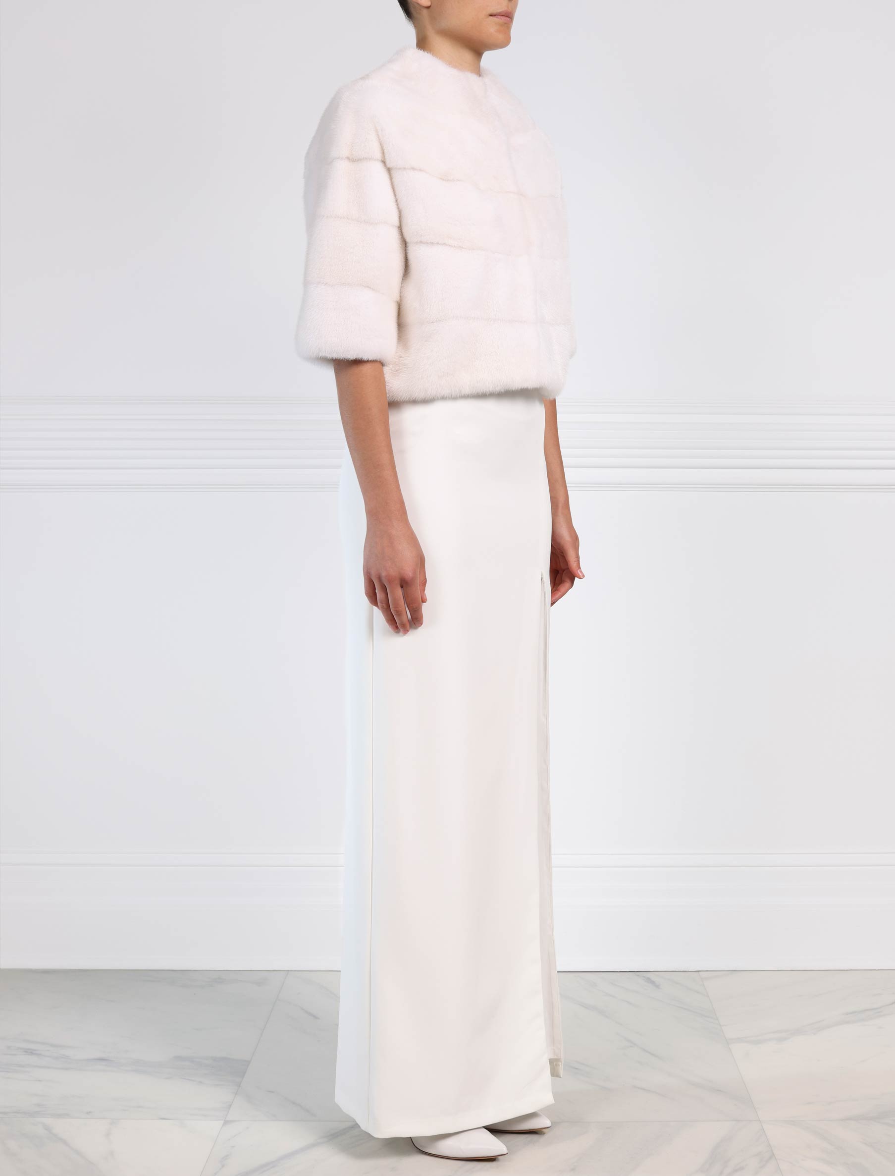 Mink Cropped Jacket