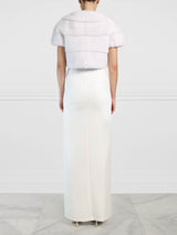 Mink Short Jacket in White