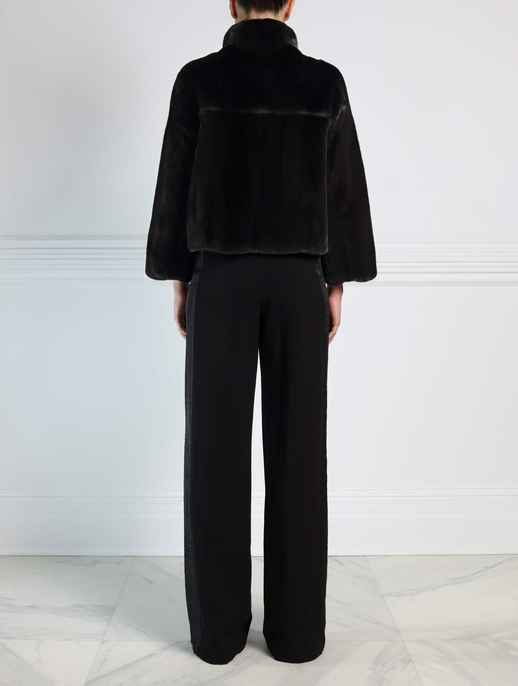 Mink Jacket in Black