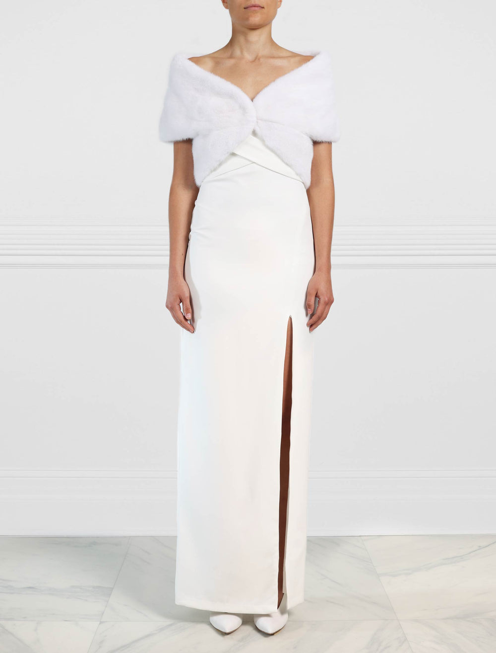 The Bridal Collection - The Ansley Mink Fur Shrug