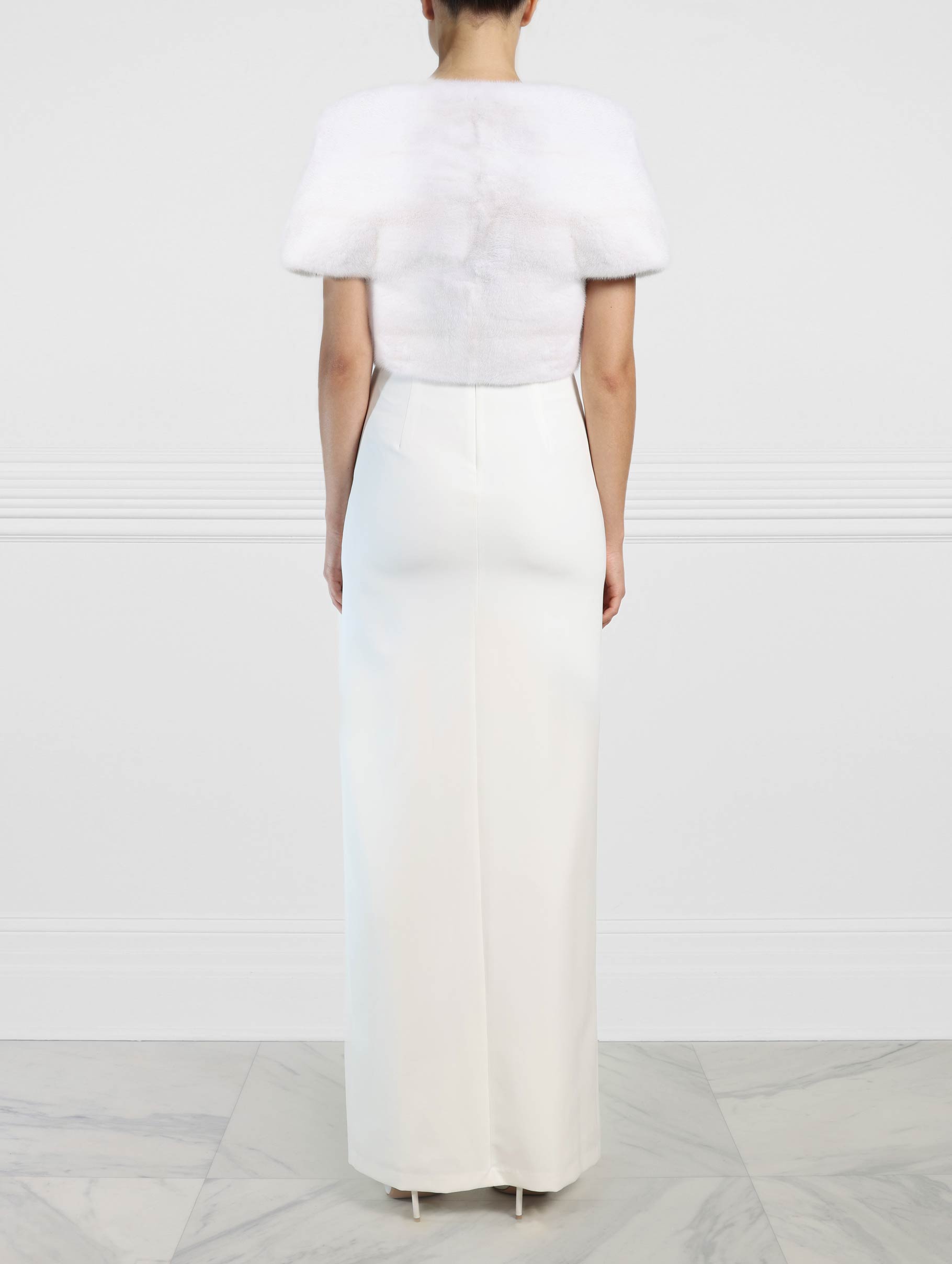 White Mink Shrug