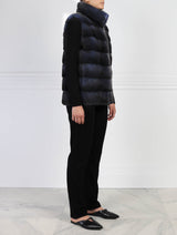 Mink Vest in Blue