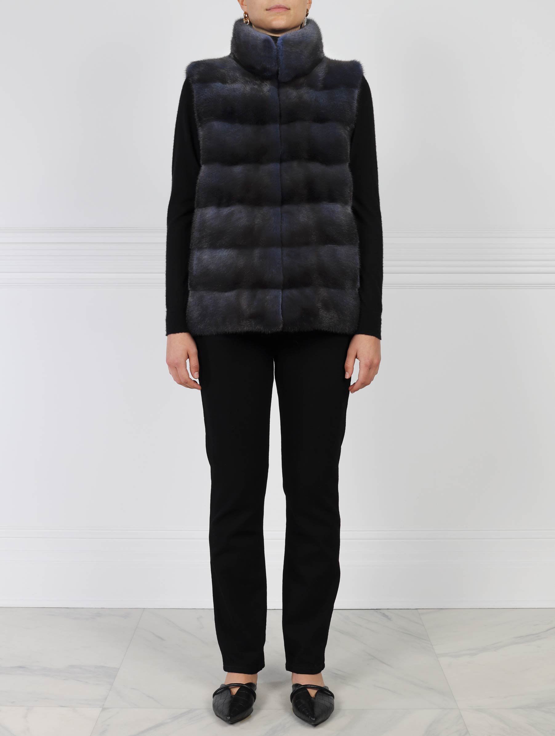 Horizontal Mink Vest