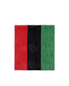 PAN AFRICAN FLAG KNITTED FUR THROW DESIGNED BY VICTOR GLENMAUD