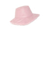 DYED PINK CROSS MINK REVERSIBLE TO LEATHER BUCKET HAT-BY POLOGEORGIS