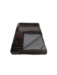 Plucked Multicolored Mink Throw