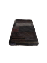 Plucked Multicolored Mink Fur Throw