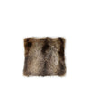 NATURAL RACCOON FUR PILLOW