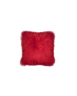 Shearling Pillow in Red